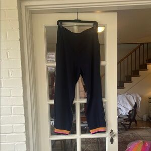 Black Pants with Colorful Trim